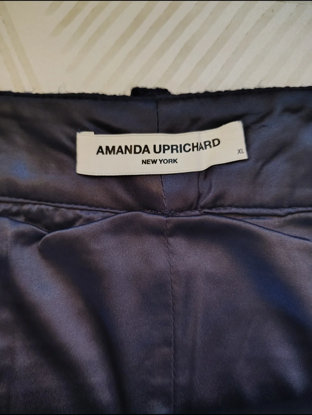 Amanda Uprichard Purple Tweed Mini Skirt with Fringe Trim Xl - Picture 6 of 11